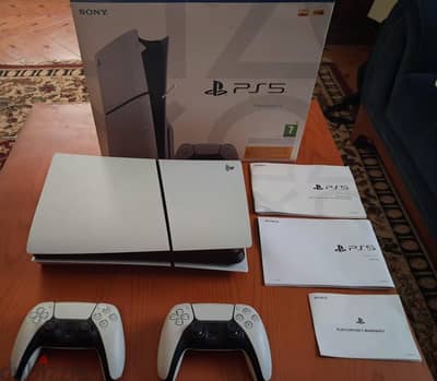 PS5 Slim CD Edition with 2 Controllers