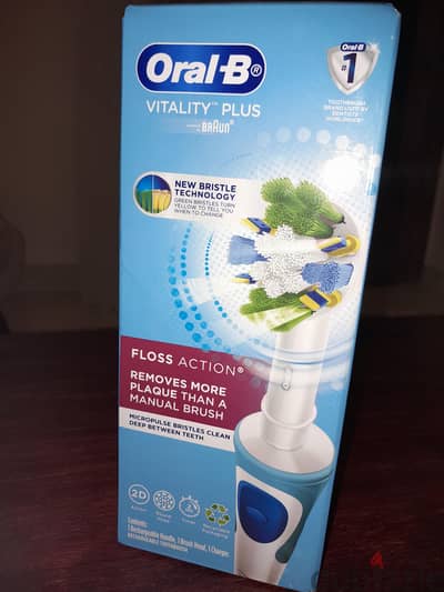 فرشة اسنان كهربائية جديدة متبرشمة oral-B