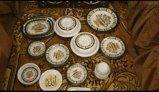 طقم ميلامين الشريف 50 قطعه بالكرتونه جديد