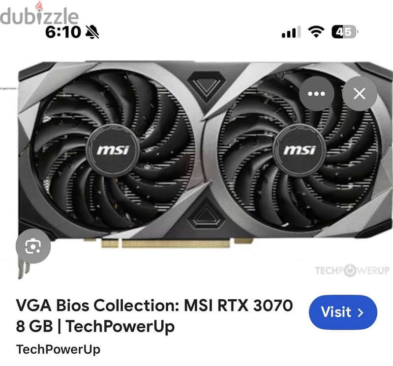 Msi RTX 3070 1
