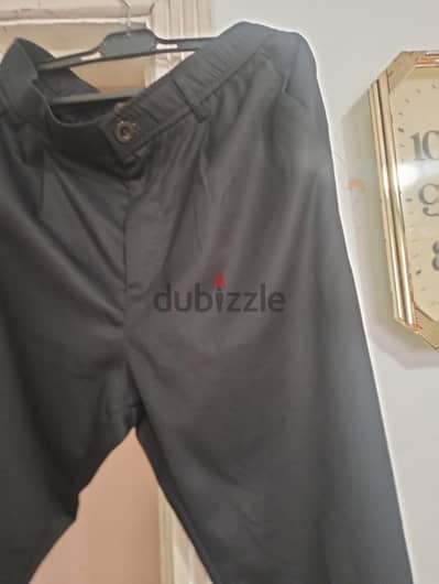 بنطلون قماش اسود