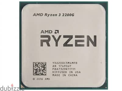 AMD Ryzen 3 2200G pro  processor معالج كويس في الاداء المكتبي