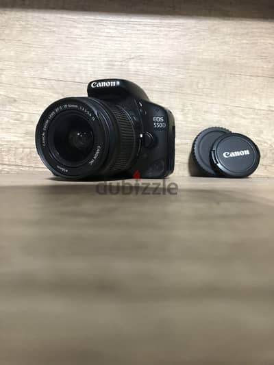 Canon EOS 550D + 18-55 mm kit lens