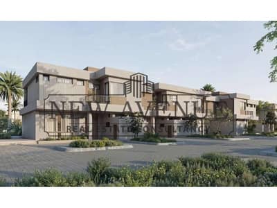 Fully Finished Town House For Sale AUC Avenue Location in Grova East Hills By Hassan Allam with 25% Discount Cash