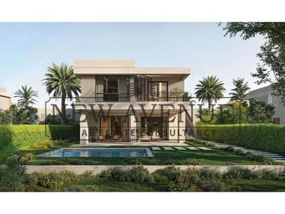 Hassan Allam Villa Fully Finished For Sale in Grova East Hills Prime location Near AUC with Flexible Payment Plan