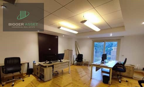 For Rent fitted Office 200 Sqm open space in Degla Maadi