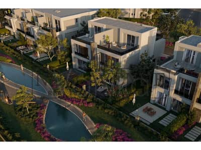 تاون هاوس كورنر تشطيب كامل للبيع في باتيو تاون القاهرة الجديدة من لافيستا La Vista Developments تقسيط