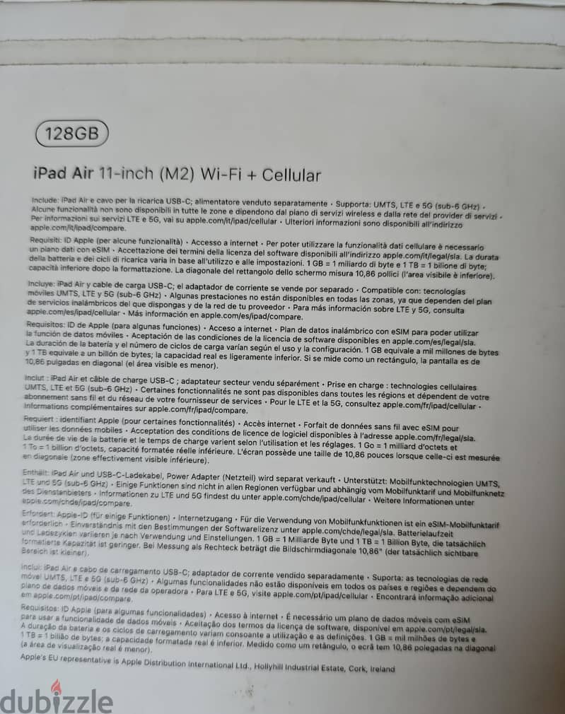 ipad air m2 wifi + cellular 6
