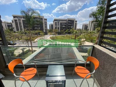 Studio 65 square meters for rent, furnished in Prevado Compound - Madinaty, air conditioning, Wi Fi, View Garden