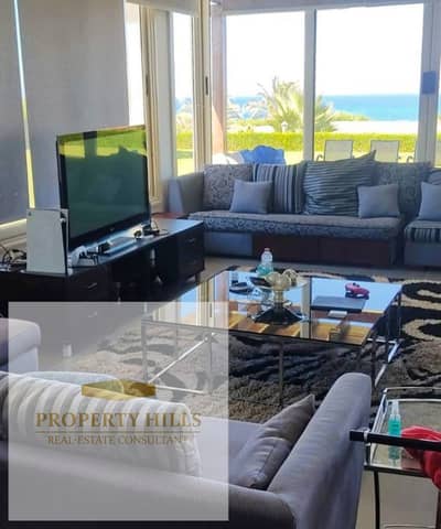 A fully finished ground-floor chalet with a garden and a stunning sea view is available at an exceptional price in Sidi Abdel Rahman next to Amwaj