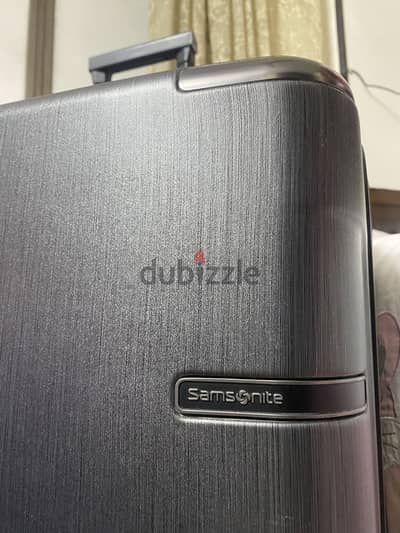 Samsonite Evoa luggage 81 cm dark grey bag [TSA lock]_شنطة سامسونيت