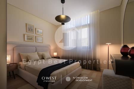 شقة للبيع استلام فوري في O West من أوراسكوم بأقل من سعر الشركة بـ 2,000,000 جنيه  فرصة حقيقية للسكن أو الاستثمار في واحدة من أقوى مجتمعات غرب القاهرة