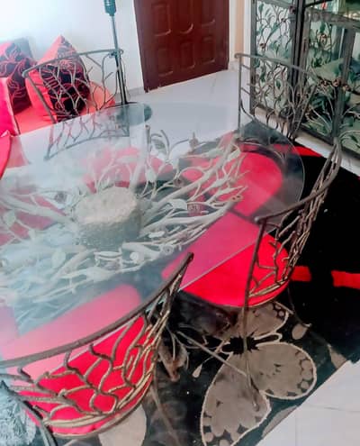A master piece  steel dining room for sale