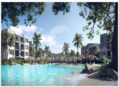 One-bedroom chalet for sale with a direct lagoon view 5% down payment  in seazen North Coast