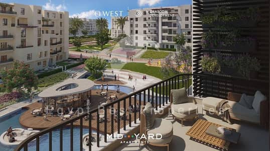 شقة 72م متشطبة بـ O West أوراسكوم | أوراسكوم أمام مول مصر ووصلة دهشور مباشرة | مقدم 435 ألف وتقسيط 9 سنوات | استثمار وسكن راقي بسعر 8.7M. . . . . . . . . . . . . .