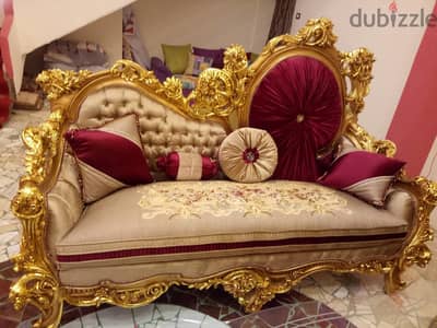 صالون مدهب كلاسيك لاصحاب الذوق الرفيع
