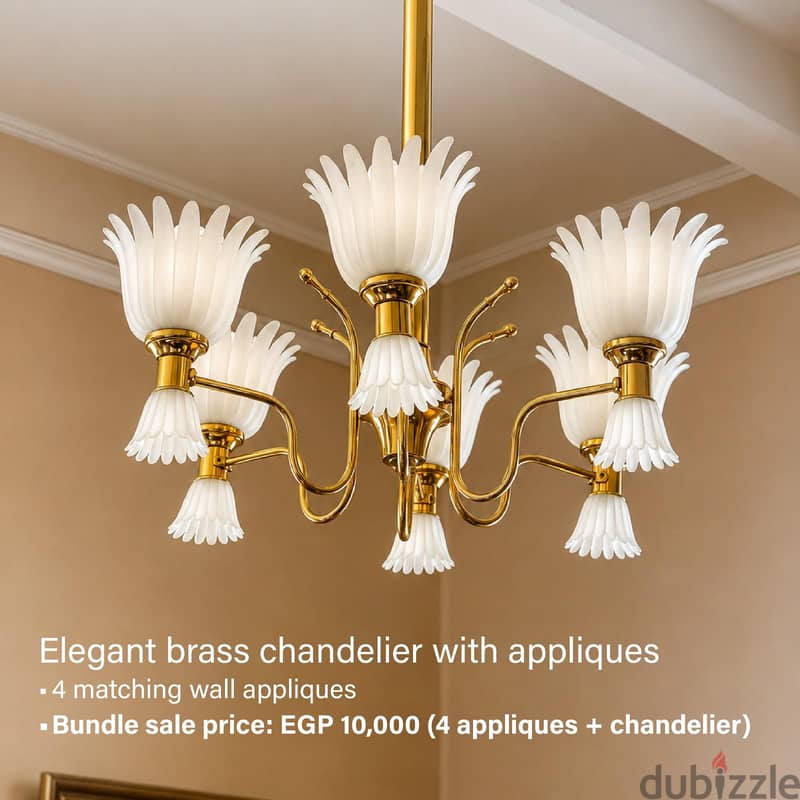 chandliers with applique 6