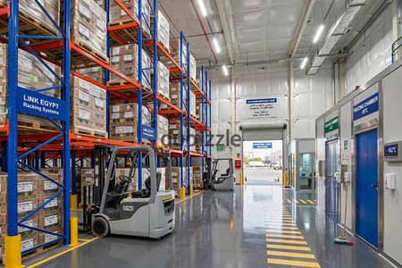 Food storage in Al Obour equipped with racks and refrigerators