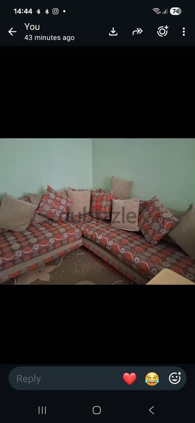 للجادين ركنه حرف L  استخدام بسيط ٢متر في متر ونص ب 7000 جنيه