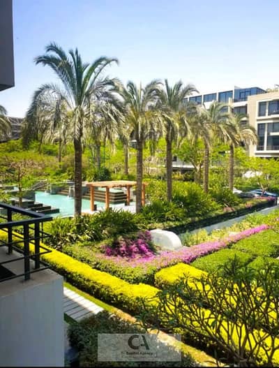 Apartment for sale in The View Waterway, Fifth Settlement (Resale). Fully finished, including A/C units; ready for immediate delivery. Features a dist