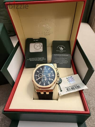 (سانتا باربرا بولو) Polo & Racquet Rubber Watch 45 mm