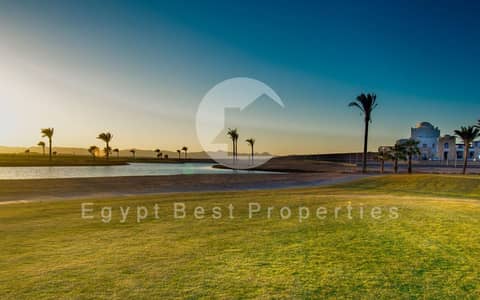 Chalet 2 Bedroom Ground for sale in Kamaran El Gouna Fully Finished Deliver in 1 year Pay with Installments Directly on Lagoon Gouna Hurghada Orascom