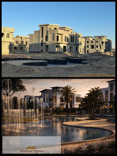 Townhouse villa ready to move in Sheikh Zayed located on waslet Dahshour next to Mountain View semi-finished