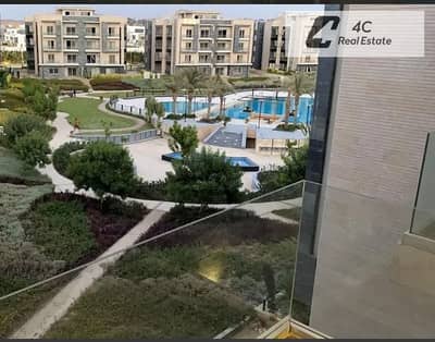 Ground floor apartment with garden, fully finished, at the lowest price in Galleria Moon Valley, Fifth Settlement open view, with a distinctive layout