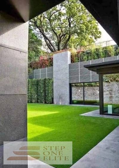 Eco-villa, finished, double garden and swimming pool in Telala Compound, New Cairo