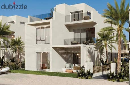 Finished villa for sale in installments in Mar Bay, Ras El Hekma, North Coast