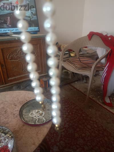 لالى عقود فضه حبات كبيره 50 سم ب 2000 جنيه