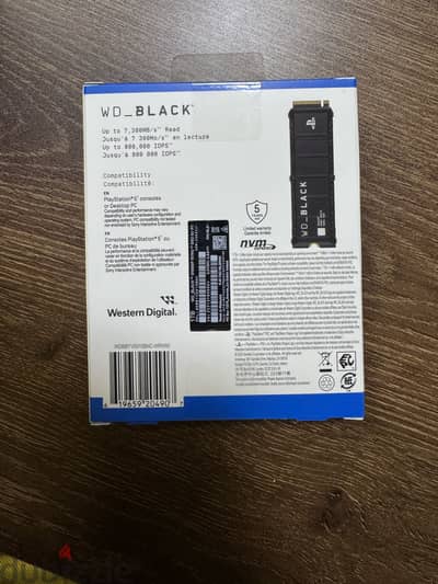Ssd nvme 1tb western digital ps edition