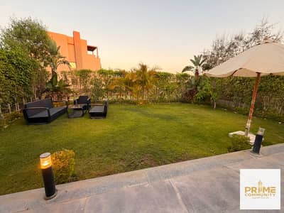 : Luxury Furnished Twin House for Rent in Golf Extension Palm Hills | 4 Bedrooms | Landscape