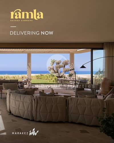 chalet 2 bedrooms fully finished for sale in Ramla with installments up to 8 years prime location in Ras Elhekma next to June