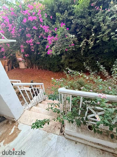Two ground floor apartments with a private garden for rent in El Roda Compound
