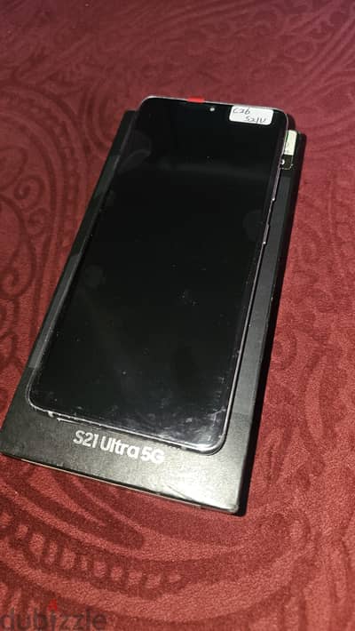 ٢ شاشة s21 ultra 5g أصلي خلع من موبايلي بالفريم السيلفر بالسريال