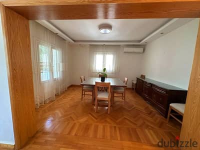 Furnished apartment for rent in Sarayat Al Maadi, first occupancy, modern furnishings, contemporary finishing.