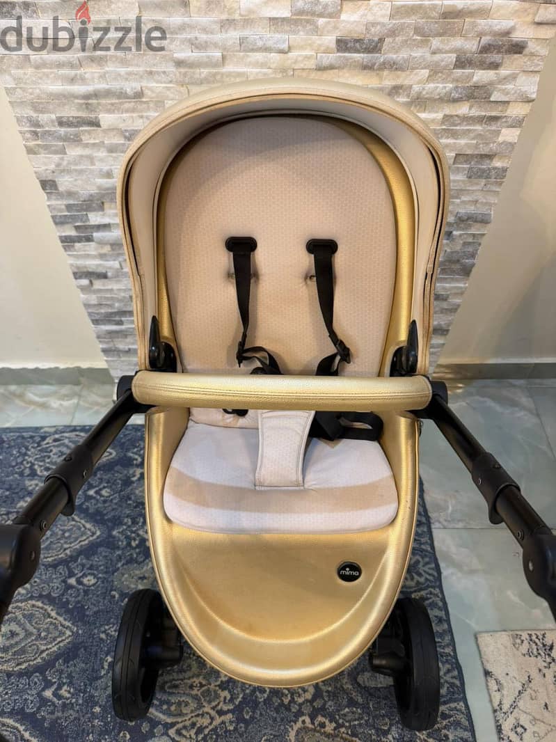 Champagne mima luxury stroller 1