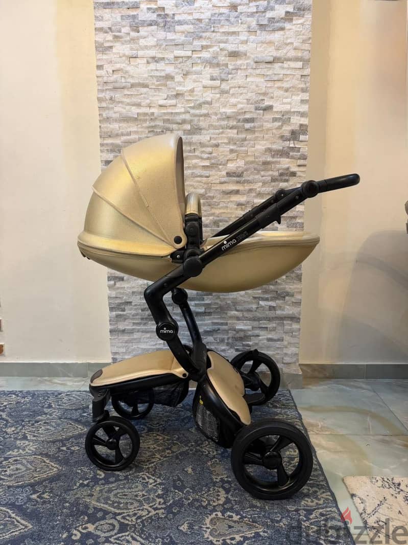 Champagne mima luxury stroller 3