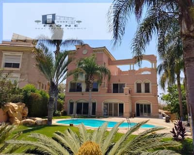 Standalone Villa for Rent in Arabella Compound New Cairo 900 sqm BUA 1100 sqm Land 7 Bedrooms Private Pool & Elevator