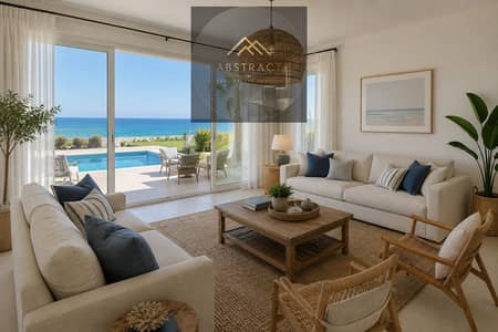 Furnished hotel apartment with sea view on the roof for sale in Amwaj Sidi Abdelrahman - North Coast - Amwaj North Coast, next to Fouka Road,
