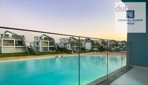 A special First Row Crystal Lagoon, Fully Finished Chalet in Fouka Bay, Ras El Hekma