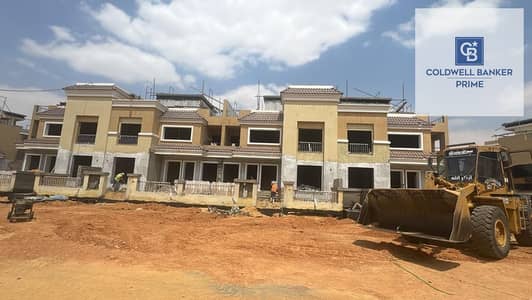 Lowest price villa | S Villa Corner for sale with a distinctive view - ready for handover next month in Sarai - New Cairo - 5 bedrooms