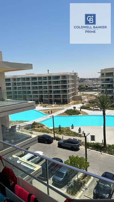 Direct marina view, 137m² fully finished and furnished chalet for sale in Marassi – Ready To Move – North Coast – 2 bedrooms