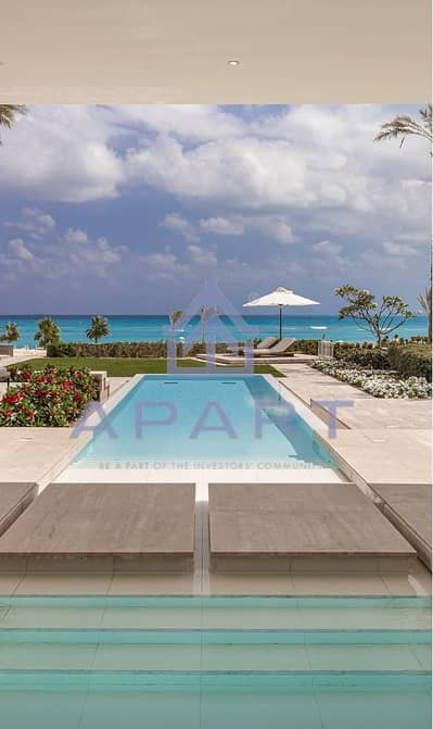 Exclusive First Row Beachfront Villa for Sale in Marassi | 650 sqm BUA | 2000 sqm Land | Fully Finished with ACs Exclusive First Row Sea