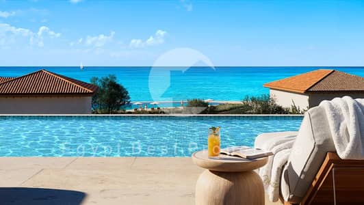 Chalet 2 bedrooms for sale in Modon Ras Elhekma Double view sea and lagoon pay over 10 years