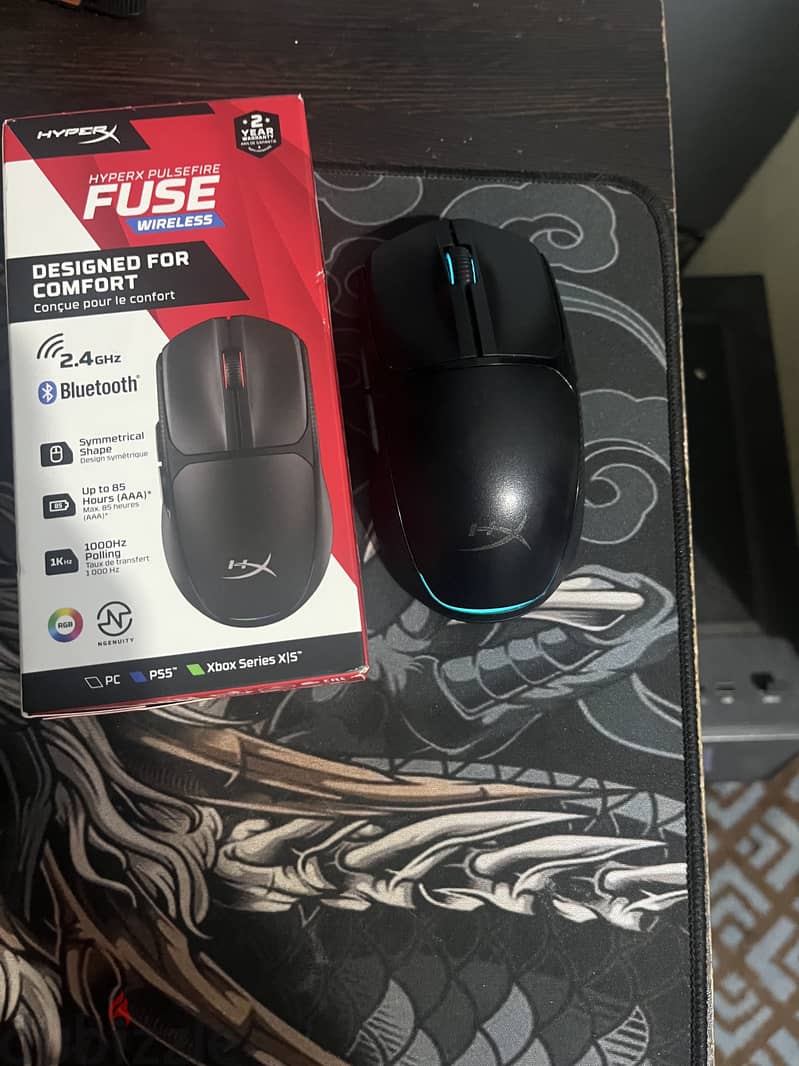 Hyperx pulsfire fuse wireless mouse 1