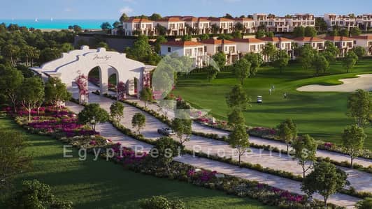 شاليه للبيع في مدن الاماراتيه راس الحكمه مجهز بتكييفات ومطبخ، بدفعة أولى 5% فقط على الجولف