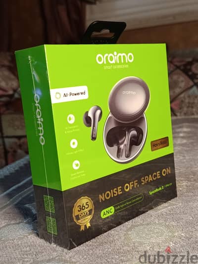 Oraimo Spacebuds 2 Space Grey 52db Noise Cancellation