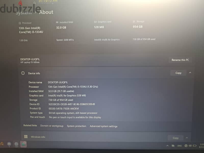 HP core i5 13th Gen 2